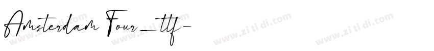 Amsterdam Four_ttf字体转换